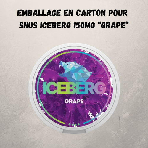 Emballage pour Snus Iceberg 150mg