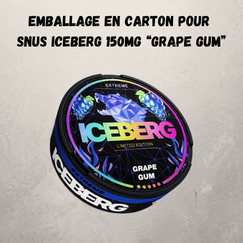 Emballage pour Snus Iceberg 150mg