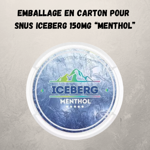 Packaging for Snus Iceberg 150mg