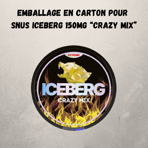 Emballage pour Snus Iceberg 150mg