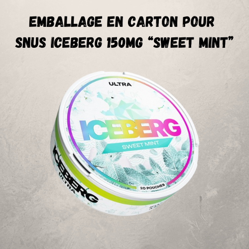 Packaging for Snus Iceberg 150mg