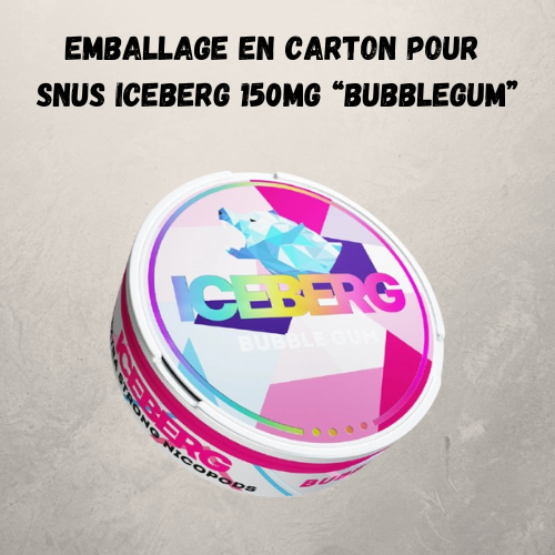 Packaging for Snus Iceberg 150mg