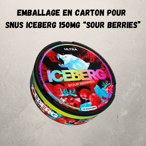 Packaging for Snus Iceberg 150mg