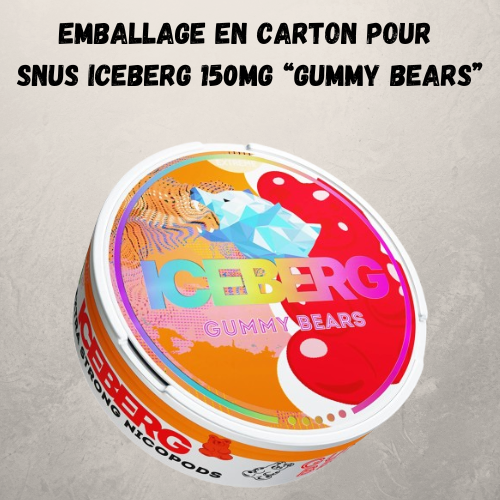 Emballage pour Snus Iceberg 150mg