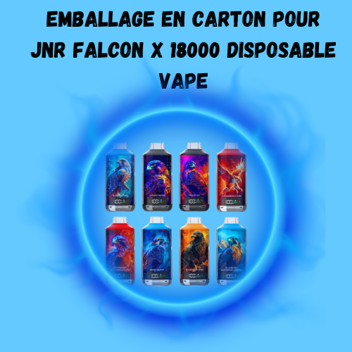 Packaging for JNR FALCON 18k -X DISPOSABLE POD