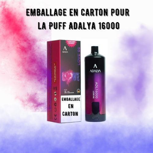 Emballage pour Vape ADALYA 16K