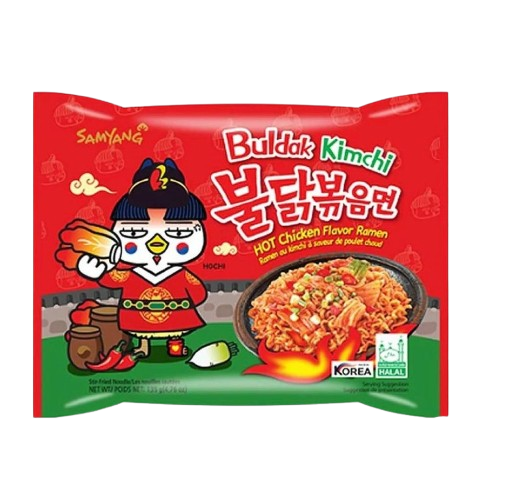 Samyang Buldak Kimchi poulet épicé ramen (nouilles frites) 135 g